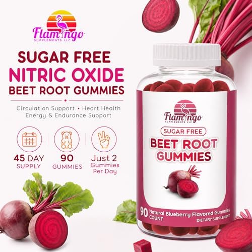Gomitas de Raíz de Betabel Flamingo Supplements Sin Azúcar - Suplemento para Rendimiento Deportivo, Aumento de Óxido Nítrico, Energía y Circulación - - imagen 6