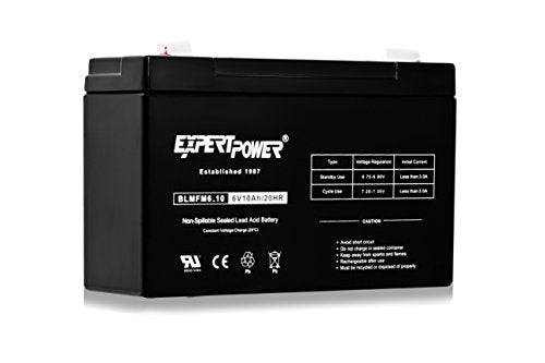 Batería Recargable ExpertPower EXP6100 6V 10Ah - SLA AGM para Luz de Emergencia, Alimentador de Ciervos, Almacenamiento Solar y Scooters Eléctricos - imagen 2