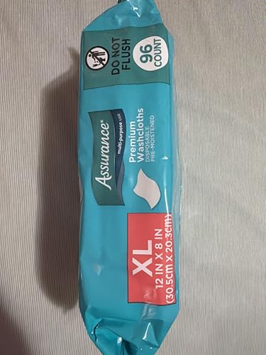 Toallitas Desechables Extra Grandes Humedecidas Assurance, 96 piezas (2 paquetes de 96 unidades) - imagen 4