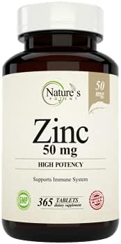 Suplemento de Zinc Potente de Nature's, 50 mg - Apoyo Inmunológico de Alta Potencia - Salud Inmunológica y Antioxidante - Hecho en EE. UU. - 365 - imagen 1