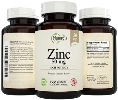 Suplemento de Zinc Potente de Nature's, 50 mg - Apoyo Inmunológico de Alta Potencia - Salud Inmunológica y Antioxidante - Hecho en EE. UU. - 365 - imagen 4