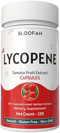 Suplemento de Licopeno Bloofah 500mg Extracto de Tomate 10:1 en Cápsulas - 120 Contenidos | Fórmula 100% Pura, No Transgénica y Libre de Gluten | - imagen 1