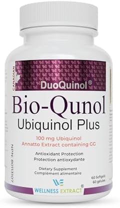 WELLNESS EXTRACT Coenzima Q10 (CoQ10) Ubiquinol 100mg con GG-Gold® Geranylgeraniol 50mg | Soporte Antioxidante Avanzado para la Salud del Corazón, - imagen 1