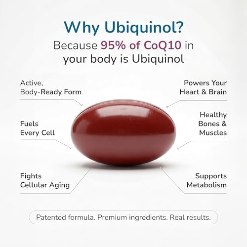 WELLNESS EXTRACT Coenzima Q10 (CoQ10) Ubiquinol 100mg con GG-Gold® Geranylgeraniol 50mg | Soporte Antioxidante Avanzado para la Salud del Corazón, - imagen 5