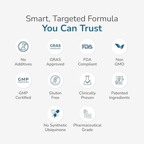 WELLNESS EXTRACT Coenzima Q10 (CoQ10) Ubiquinol 100mg con GG-Gold® Geranylgeraniol 50mg | Soporte Antioxidante Avanzado para la Salud del Corazón, - imagen 8