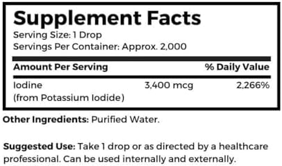 Iodo Blanco Dr. Clark (Iodo Naciente) – 4 Fl Oz, Apoya la Salud de la Tiroides y el Sistema Inmunológico - imagen 3
