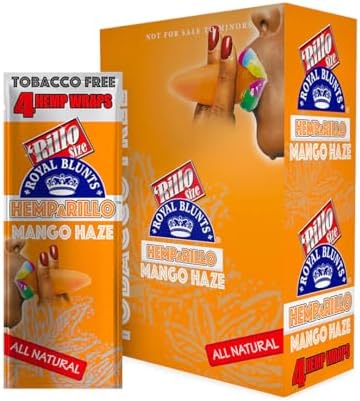 Papel para enrollar Sabor Mango Haze - Caja Completa - 15 Paquetes, 4 Hojas Cada Uno Incluye Sticker Frugal Smoker - imagen 1