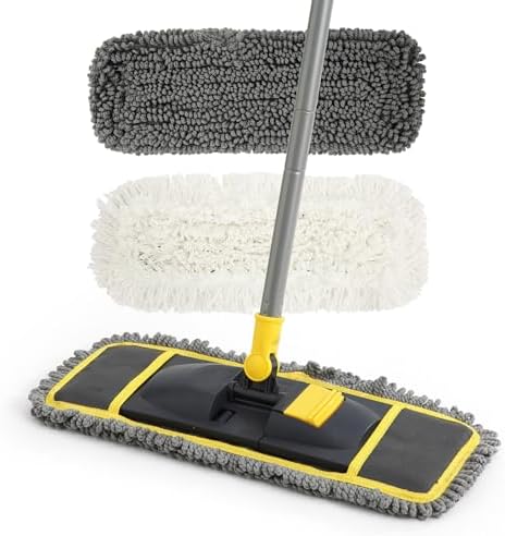 Mopa de Polvo Yocada para Limpieza de Pisos con 2 Almohadillas (Húmeda y Seca) para Madera, Cerámica, Mármol y Laminado, 51 pulgadas - imagen 1
