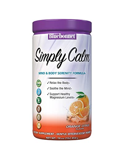 Polvo Simply Calm de Bluebonnet Nutrition, para la calma*, calambres musculares*, alivio del estrés*, sin soya, sin gluten, no OGM, kosher, sin - imagen 4