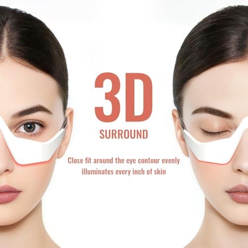 Gafas de Terapia de Luz Roja JCOTTON para Ojos, 4 Modos, Masajeador de Ojos Microcorriente, Reduce Bolsas, Ojeras, Hinchazón y Arrugas - imagen 4