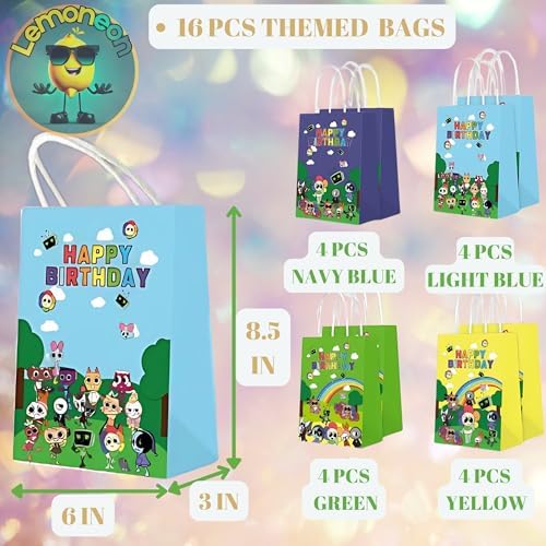 Bolsas de Regalo Lemoneon 16 Pzs para Decoración de Cumpleaños y Fiestas - imagen 2