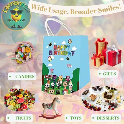 Bolsas de Regalo Lemoneon 16 Pzs para Decoración de Cumpleaños y Fiestas - imagen 4