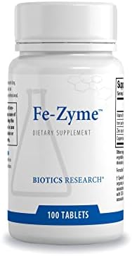 Biotics Research Fe-Zyme 25 mg de Hierro con Zinc y Cobre, Apoya la Producción Normal de Glóbulos Rojos y Niveles de Energía Saludables, 100 Tabletas - imagen 1