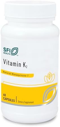 Klaire Labs SFI Health Vitamina K2-50 Microgramos como Menaquinona-7 MK-7, Sin Soja, Gluten o Lácteos (60 Cápsulas) - imagen 1