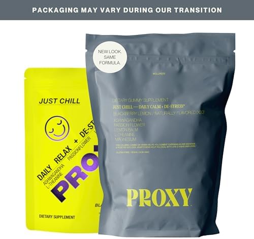 PROXY Just Chill Gomas de Alivio del Estrés | Calma Diaria con Ashwagandha, Magnesio, L-Teanina, Bálamo de Limón y Flor de Pasión | Soporte Natural - imagen 2