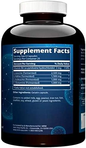 MRM Nutrition BCAA+ Recuperación Muscular 6000 mg - Para Mujeres y Hombres - 6g de Aminoácidos por Porción, Suplemento Vegano y Sin Gluten - 25 - imagen 2
