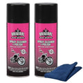 Limpiador y Pulidor Original Bike Spirits 14 oz (2 Unidades) con Paño de Microfibra Azul - Limpiador y Pulidor para Motocicletas sin Agua para - imagen 1