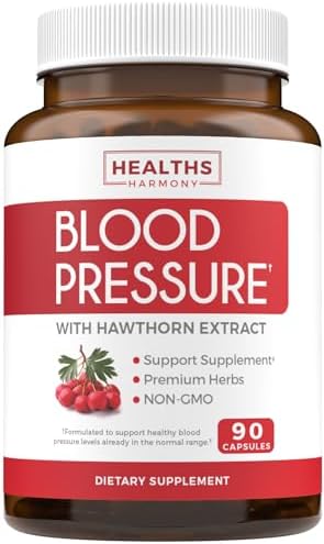 Suplemento para el Apoyo de la Presión Arterial (SIN OGM) - Hierbas Naturales, Vitaminas y Bayas Premium - Alta Dosis de Extracto de Espino - 90 - imagen 1