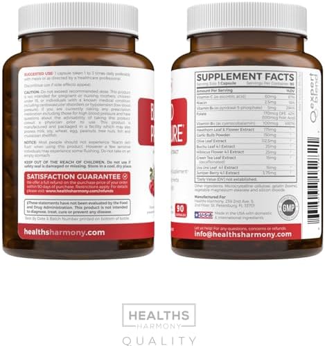 Suplemento para el Apoyo de la Presión Arterial (SIN OGM) - Hierbas Naturales, Vitaminas y Bayas Premium - Alta Dosis de Extracto de Espino - 90 - imagen 8
