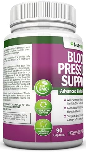 Suplemento para la Presión Arterial - 13 Hierbas y Vitaminas - con Espino, Hibisco, Ajo y Extracto de Hoja de Olivo - Cápsulas de Alta Potencia - 90 - imagen 6