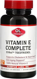 Vitamin E Completo Tocomin de Olympian Labs, 200 IU, 60 Gelatinas Blandas, Combate Radicales Libres, Apoya Cerebro, Piel y Cabello - imagen 1