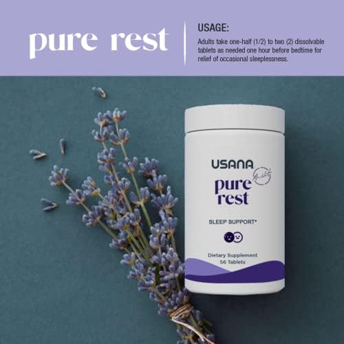 Suplemento de Melatonina USANA Pure Rest para Apoyo al Sueño – Acción Rápida – Sin Azúcar - 56 Tabletas - imagen 5