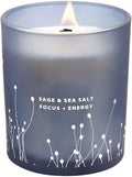 Vela Aromática de Sal Marina y Salvia Blanca con Pabilo de Madera, 10.6 oz | Vela para Limpiar el Hogar | Aromaterapia y Energía para Meditación - imagen 1