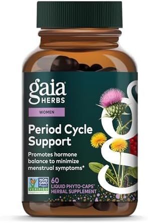 Gaia Herbs Apoyo para el Ciclo Menstrual - Equilibrio Hormonal y Alivio de PMS* - Suplemento Herbal con Baya de Vitex y Schisandra - Sin Gluten, - imagen 1