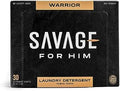 Savage for Him - Hojas de Lavado Aromatizadas Premium - Fragancia Warrior - Sin Botella Plástica - Compactas y Viajeras - 30 Hojas (60 Lavados) - imagen 1