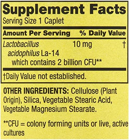 Suplemento de Acidophilus Spring Valley, Probióticos para Hombres y Mujeres, Apoya la Salud Digestiva, 100 Cápsulas con 2 Mil Millones de Cultivos - imagen 3