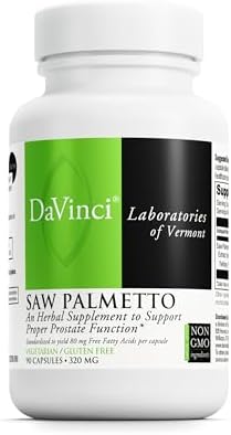 Suplemento Dietético DAVINCI Labs con Extracto de Bayas de Saw Palmetto - Apoya la Salud Prostática, Necesidades Premenstruales y Lactancia - 90 - imagen 1