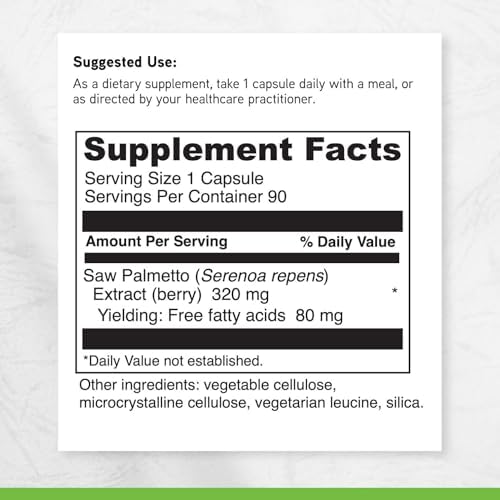 Suplemento Dietético DAVINCI Labs con Extracto de Bayas de Saw Palmetto - Apoya la Salud Prostática, Necesidades Premenstruales y Lactancia - 90 - imagen 6