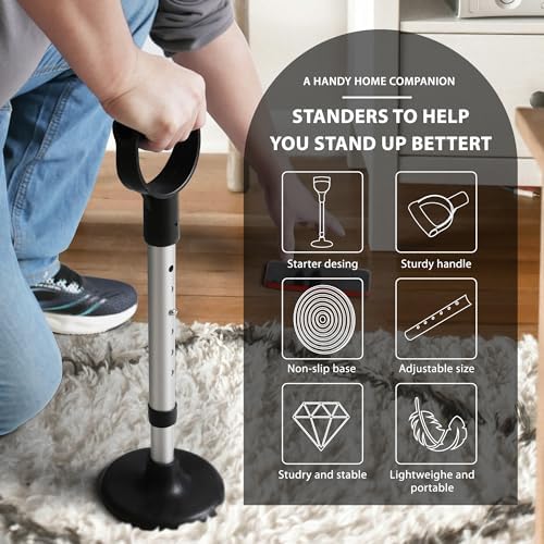 Dispositivo de Asistencia de Movilidad Besingki Ajustable para Levantarse, Soporte Estable para Uso en Interiores y Exteriores, Jardinería y Tareas - imagen 4
