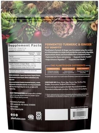 SoTru Cúrcuma y Jengibre Orgánicos Fermentados, 4.76 Onzas - imagen 2