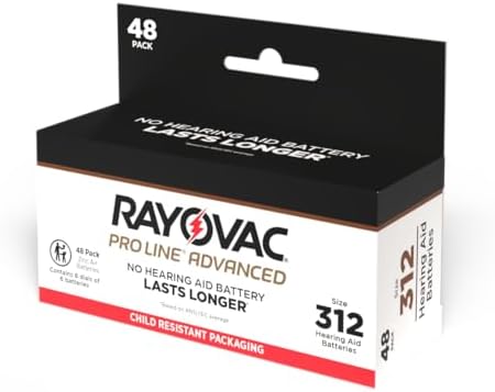 Baterías para audífonos Rayovac Proline Advanced sin mercurio - Caja de 44, Tamaño 312 - imagen 1