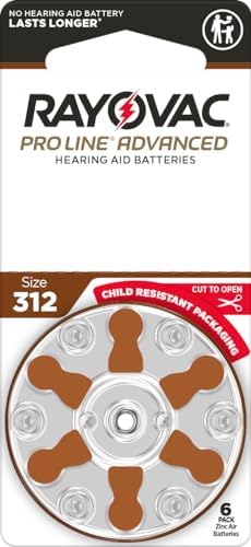 Baterías para audífonos Rayovac Proline Advanced sin mercurio - Caja de 44, Tamaño 312 - imagen 2