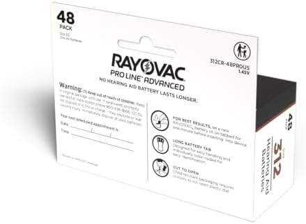 Baterías para audífonos Rayovac Proline Advanced sin mercurio - Caja de 44, Tamaño 312 - imagen 4
