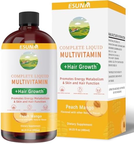 Multivitamínico Líquido Completo + Crecimiento Capilar, Promueve Metabolismo Energético y Función de Piel y Cabello | Vitamina C D | Vitaminas B | - imagen 1