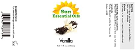 Aceites Esenciales Sun - Aceite Esencial de Vainilla 16 oz para Difusor, Piel, Cabello, Humidificador, Aromaterapia, Velas, Lociones y Jabones - imagen 2