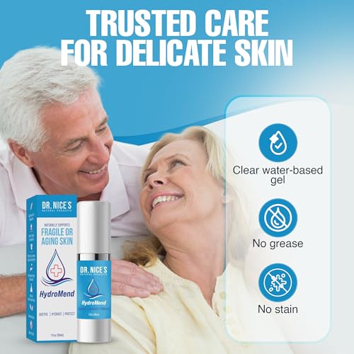 HydroMend de DR. NICE para adultos mayores con heridas crónicas, piel delgada y seca, cortes menores y quemaduras | Hidrogel tópico de 30 ML - imagen 3
