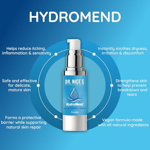 HydroMend de DR. NICE para adultos mayores con heridas crónicas, piel delgada y seca, cortes menores y quemaduras | Hidrogel tópico de 30 ML - imagen 4