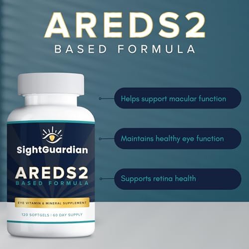 Suplemento de Vitaminas y Minerales para los Ojos Sight Guardian AREDS2 (120 cápsulas, suministro de 60 días) - Fórmula Baja en Zinc - Suplemento - imagen 3