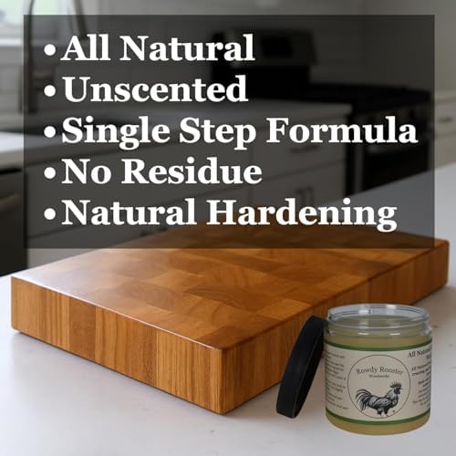 Aceite de Nuez Refinado y Cera de Abejas - Aceite Natural sin Fragancia para Tablas de Cortar y Acondicionador de Madera - Cera para Aplicación Fácil - imagen 2