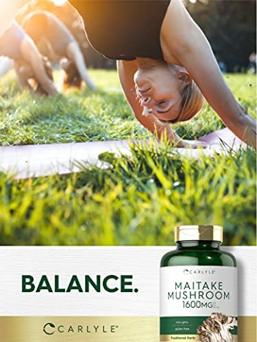 Suplemento de Champiñón Maitake Carlyle | 400 Cápsulas | Extracto Herbal Tradicional | Sin OGM y Libre de Gluten - imagen 6