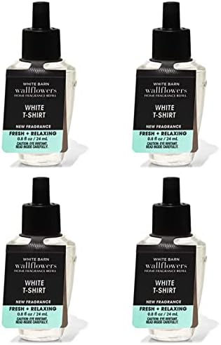 Recarga de Fragancia WallFlowers White T-Shirt 0.8 Oz 4 Piezas de Bath & Body Works (White T-Shirt) 3.2 Fl Oz - imagen 1