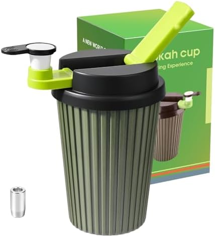 Set de Hookah con Accesorios, Shisha Portátil de Viaje, Mini Shisha con Diseño de Taza de Café - imagen 1