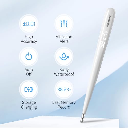 Termómetro Basal Digital Recargable Boncare para Ovulación y Temperatura Corporal - Uso Axilar, Lectura Rápida y Precisa para Adultos, Niños y Bebés - imagen 5