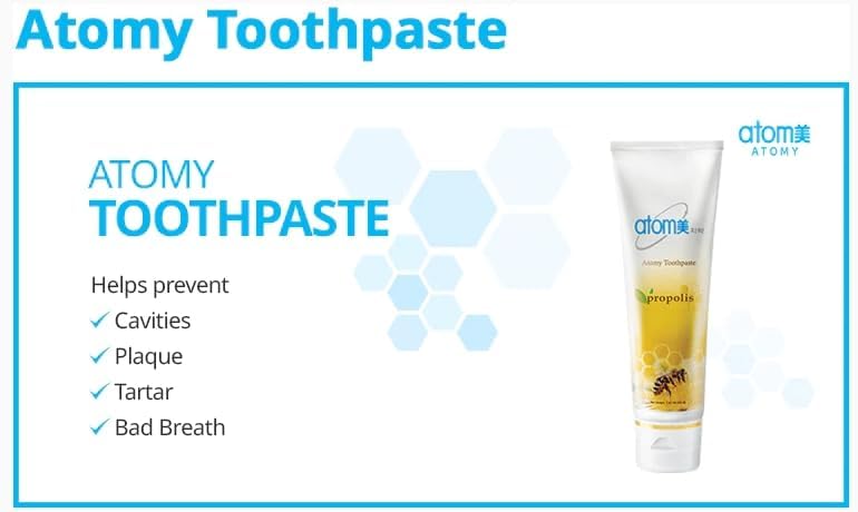 Sistema de Cuidado Oral BC233: Pasta de Dientes Coreana con Propóleo y Miel (3 piezas de 200 g) - imagen 3