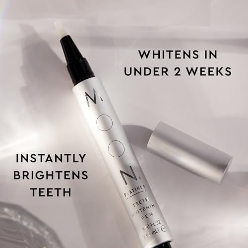 Lápiz Blanqueador MOON, Menta Platino, 0.09 Fl Oz, Suave con los Dientes, Blanquea con Antioxidantes y Aceites Esenciales, Gel Vegano en Aplicador - imagen 5