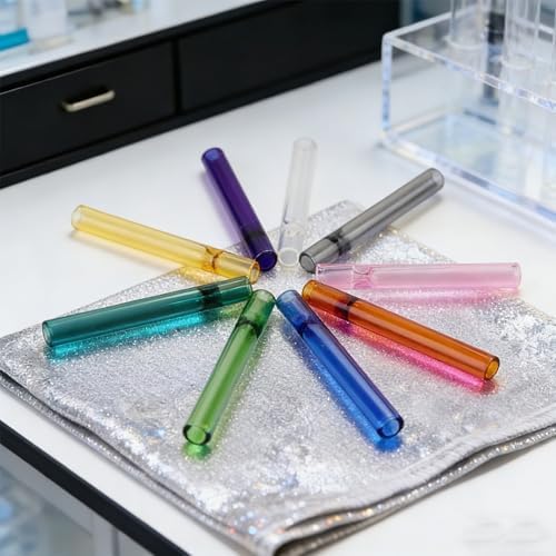 Tubo de vidrio borosilicato de 9 piezas, 4 pulgadas de largo, 12 mm de diámetro exterior, 2 mm de grosor, alta resistencia al calor - imagen 5